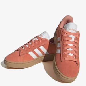 Adidas Grand Court Alpha Sneaker Women's 10 Rose Gum Coral